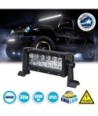 GloboStar® 85460 PRO Series Μπάρα Ίσια - Straight για Αυτοκίνητα & Φορτηγά LED CREE XBD 36W 3600lm DC 10-30V Αδιάβροχη IP65 Ψυχρό Λευκό 6000K